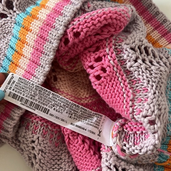 NWT Zara Chunky Knit Sleeveless Sweater Multicolor - Picture 8 of 8